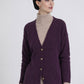 Giacca cardigan in maglia con cintura