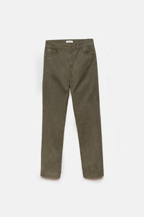 Pantaloni aderenti in cotone a cinque tasche