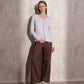Maglione in maglia scintillante con profilo ondulato