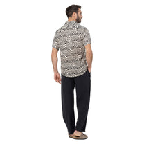 Camicia estiva uomo in voile di cotone a maniche corte