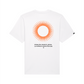 T-shirt oversize in cotone biologico con stampa sole