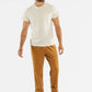 T-shirt uomo in canapa e cotone bio con taschino avorio