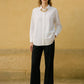 Camicia oversize classica in cotone bianco