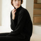 Maglione dolcevita ampio in misto cashmere