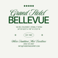 T-shirt unisex in cotone biologico Grand Hotel Bellevue