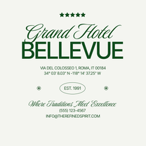 T-shirt unisex in cotone biologico Grand Hotel Bellevue