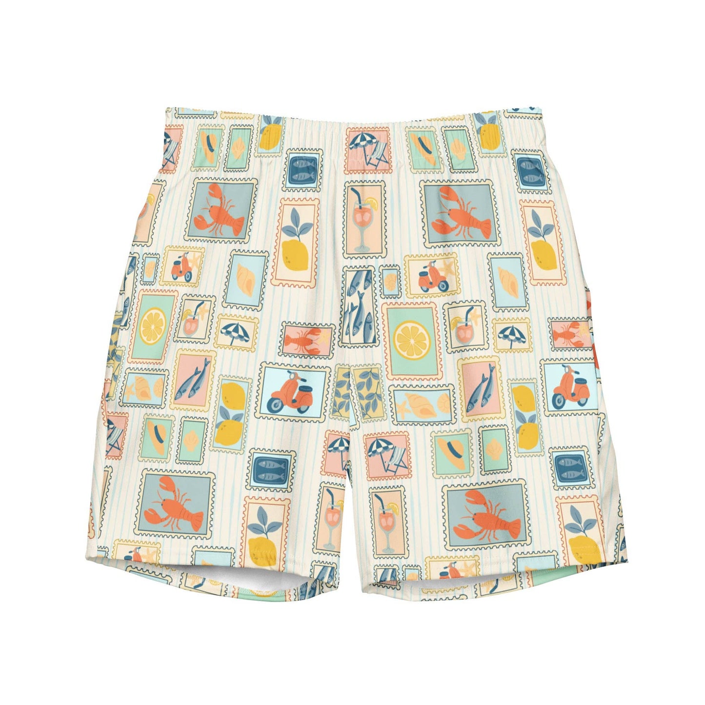 Costume da bagno corto da uomo Cartolina dall’Italia