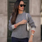Maglione girocollo in maglia morbida