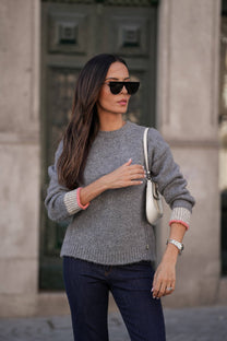 Maglione girocollo in maglia morbida