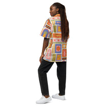 Camicia da piscina Calypso oversize unisex con stampa multicolor