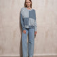 Maglione in maglia a quadri color block