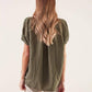 Maglia in cotone con maniche a rosetta