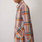 Giacca overshirt a quadri multicolor