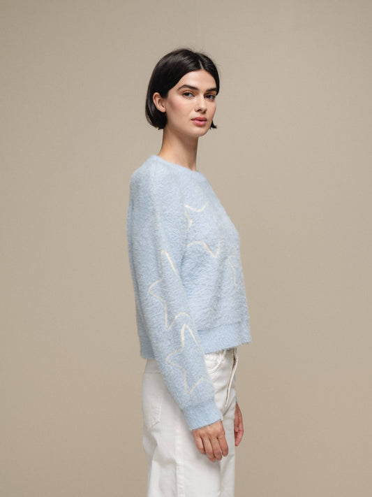 Maglione in maglia morbida con stelle
