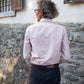 Camicia elegante su misura a righe rosse Braga