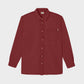 Sovracamicia in denim bordeaux