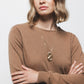 Maglione in maglia girocollo con cashmere