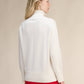 Maglione dolcevita lungo in misto cashmere