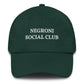 Cappellino da baseball ricamato Negroni Social Club