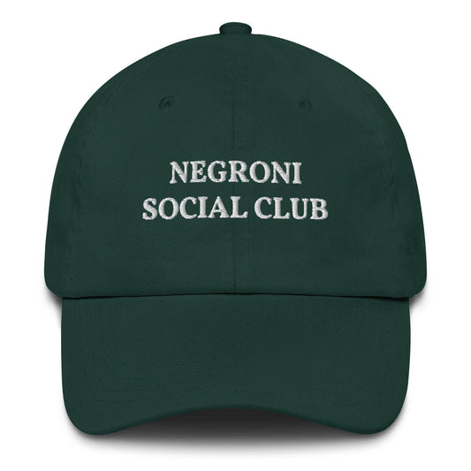 Cappellino da baseball ricamato Negroni Social Club