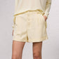 Shorts bermuda a vita alta con bottoni