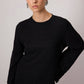 Abito lungo in maglia crochet con maniche lunghe
