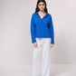 Maglia polo in misto cotone a maniche lunghe