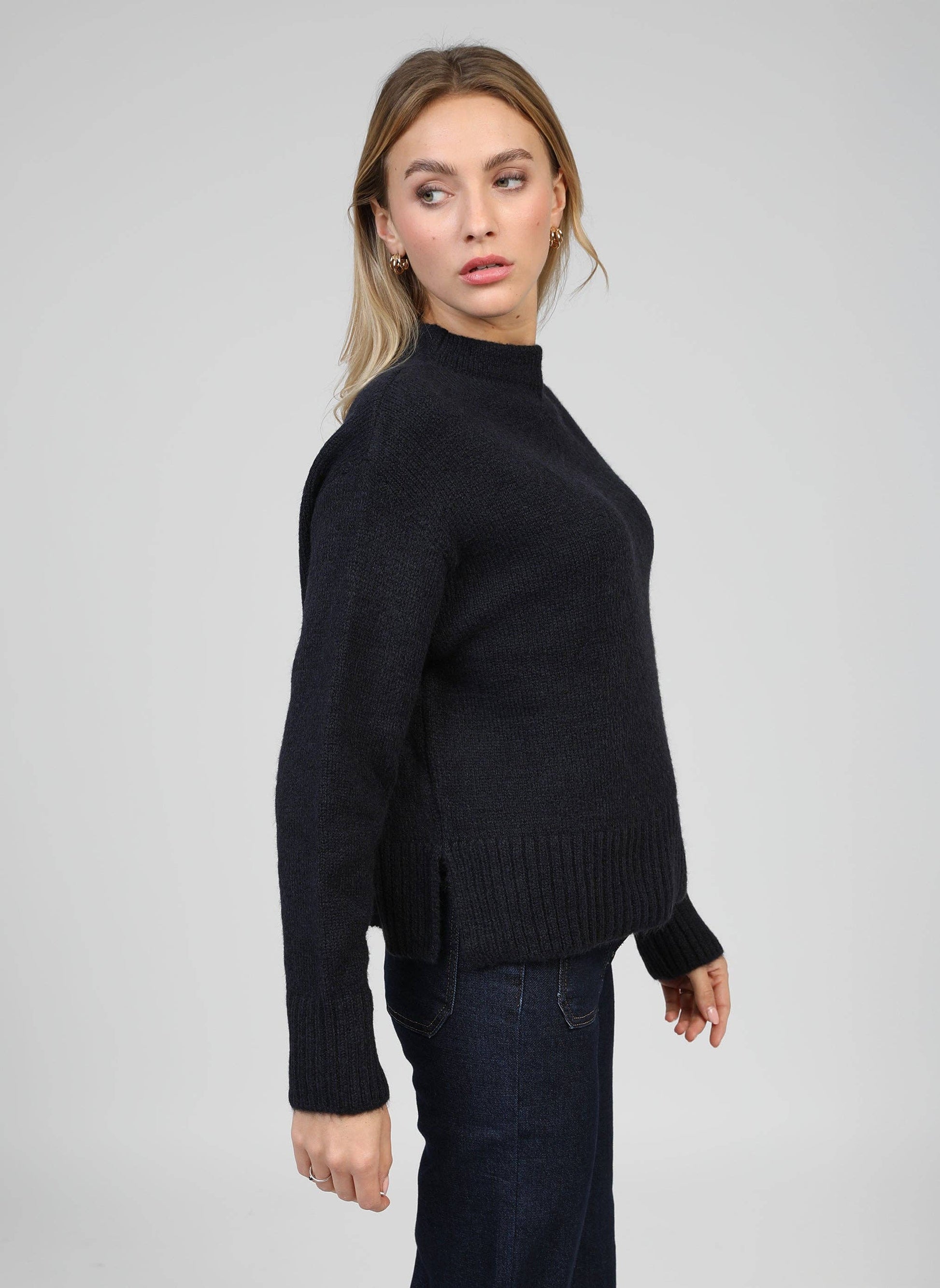 Maglione Lorana blu navy da donna