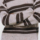 Maglione in maglia a righe con girocollo