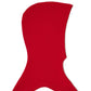 Berretto a coste rosso in cotone