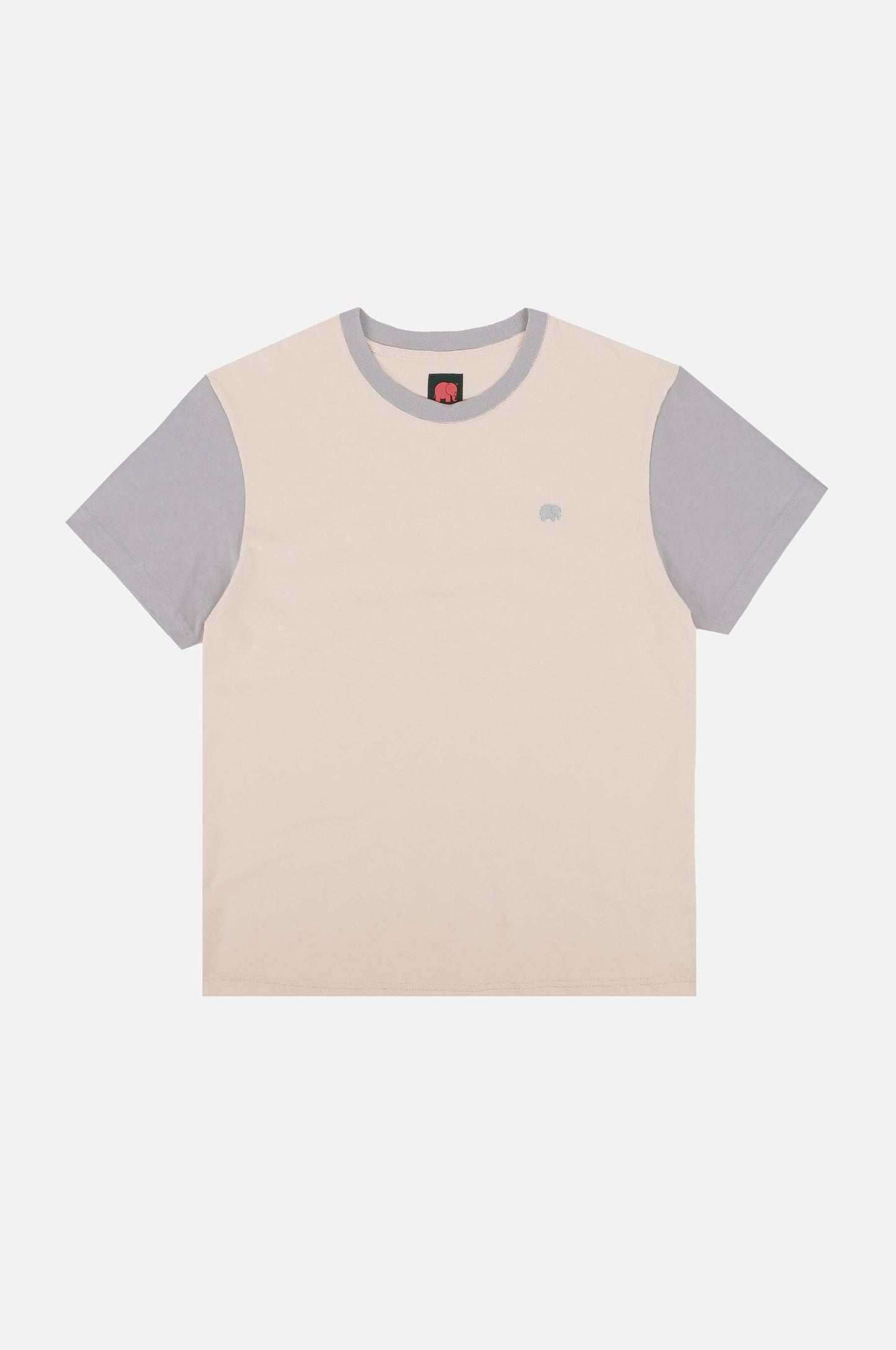T-shirt uomo color block in cotone organico