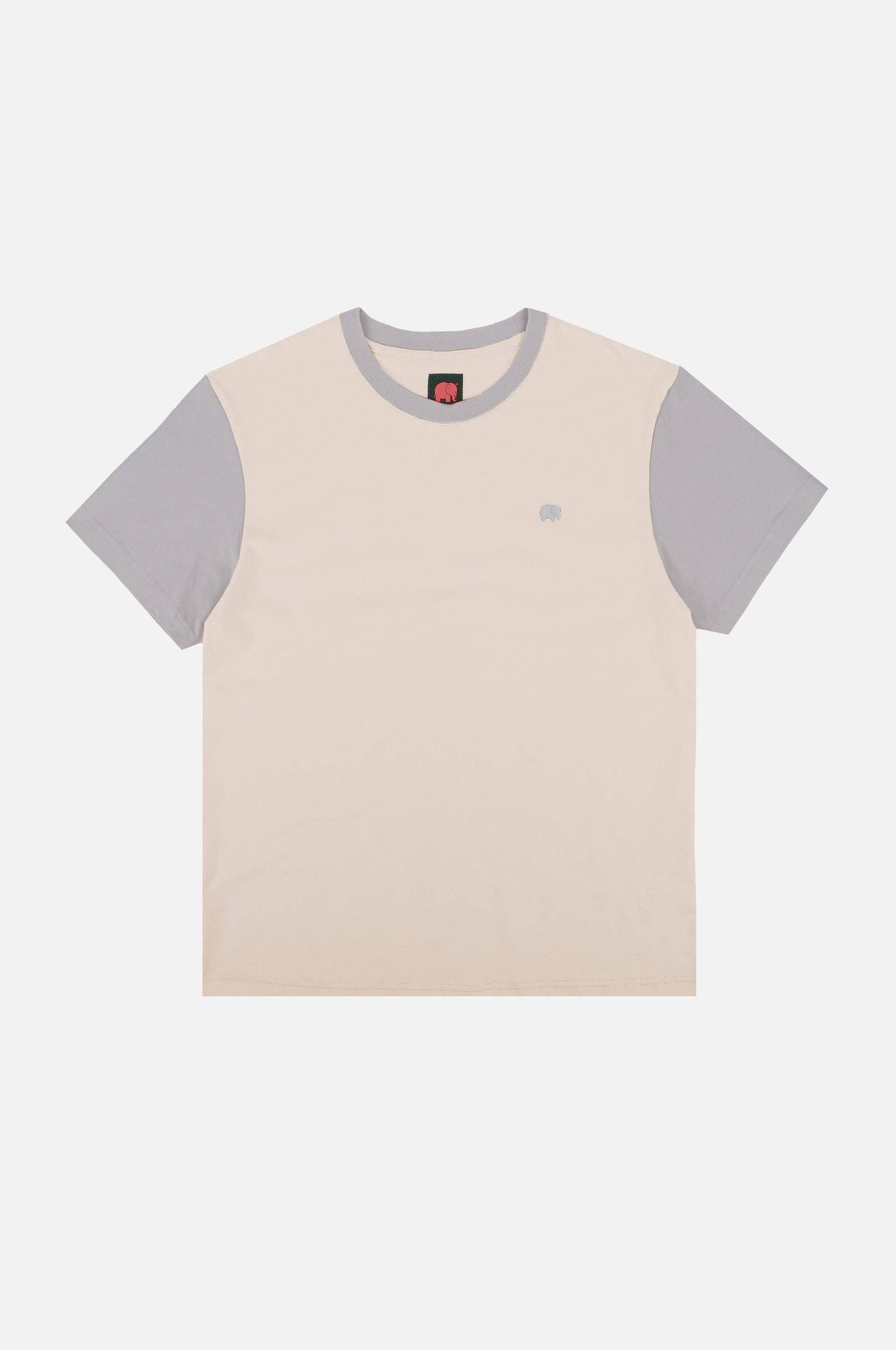 T-shirt uomo color block in cotone organico
