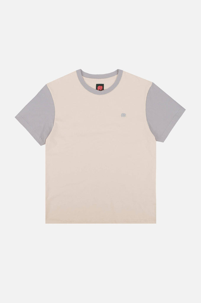 T-shirt uomo color block in cotone organico