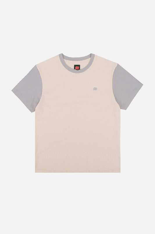 T-shirt uomo color block in cotone organico
