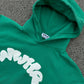 Felpa oversize con cappuccio Verde Bubble NWHR