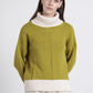 Maglione in maglia con collo alto a contrasto
