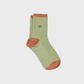 Calzini vintage in cotone pettinato verde menta con glitter