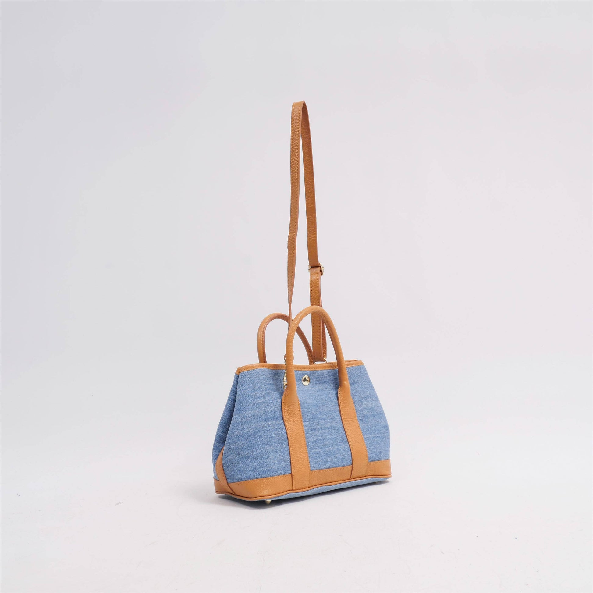Borsa a mano effetto denim con tracolla