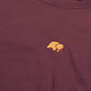 T-shirt Essential in cotone biologico bordeaux