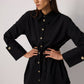 Camicia in viscosa con polsini ampi