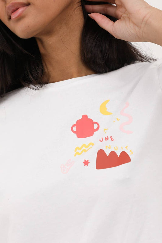 T-shirt Taha con stampa ispirata a Le mille e una notte