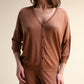 Cardigan ampio in misto viscosa con scollo a V
