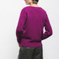 Maglione in maglia strutturata con scollo a V