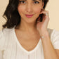 Top in maglia traforata con scollo a V Maki