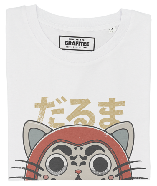 T-shirt Daruma Neko con grafica animalier