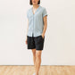 Camicia Innes a maniche corte azzurro cielo