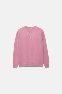 Cardigan in maglia rasata con bottoni
