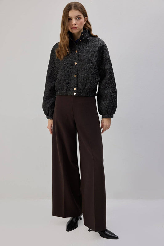 Giacca bomber jacquard