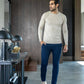 Maglione in cotone Pima beige