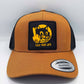 Cappello trucker unisex con patch gatto